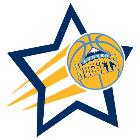 Denver Nuggets Basketball Goal Star logo iron on paper